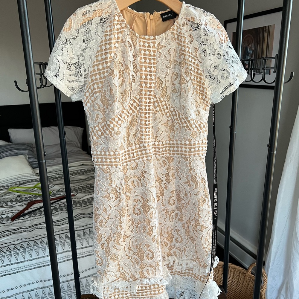 White and Nude Dress